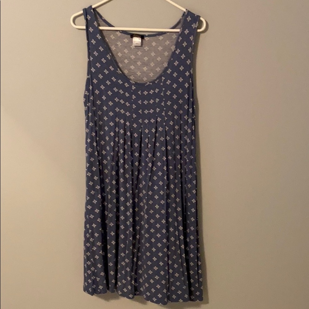Blue tank dress